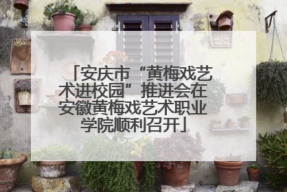 安庆市“黄梅戏艺术进校园”推进会在安徽黄梅戏艺术职业学院顺利召开