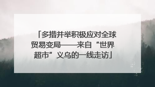 多措并举积极应对全球贸易变局——来自“世界超市”义乌的一线走访