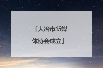 大冶市新媒体协会成立