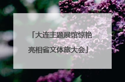 大连主题展馆惊艳亮相省文体旅大会