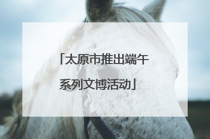 太原市推出端午系列文博活动
