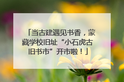当古建遇见书香，蒙藏学校旧址“小石虎古旧书市”开市啦！