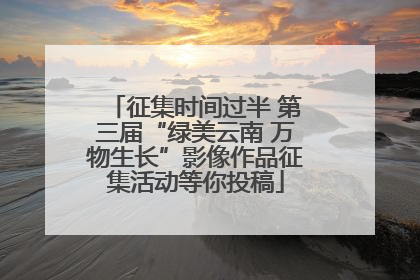 征集时间过半 第三届“绿美云南 万物生长”影像作品征集活动等你投稿