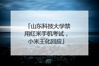 山东科技大学禁用红米手机考试，小米王化回应