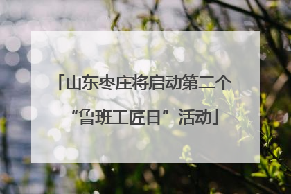 山东枣庄将启动第二个“鲁班工匠日”活动