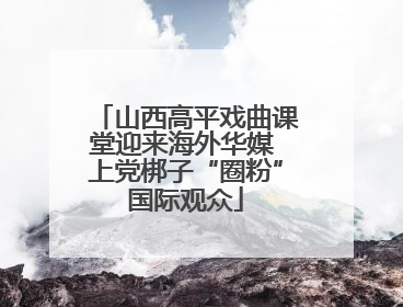 山西高平戏曲课堂迎来海外华媒 上党梆子“圈粉”国际观众