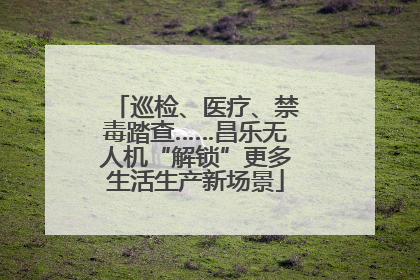 巡检、医疗、禁毒踏查……昌乐无人机“解锁”更多生活生产新场景