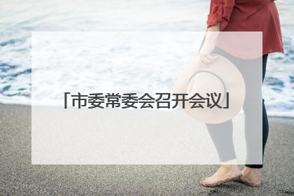 市委常委会召开会议