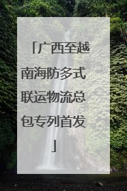 广西至越南海防多式联运物流总包专列首发