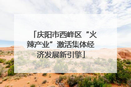庆阳市西峰区“火辣产业”激活集体经济发展新引擎