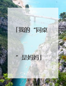我的“同桌”是妈妈