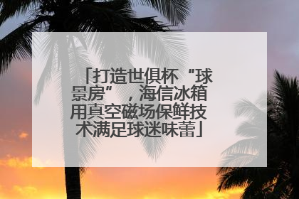 打造世俱杯“球景房”，海信冰箱用真空磁场保鲜技术满足球迷味蕾