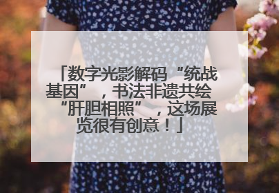 数字光影解码“统战基因”，书法非遗共绘“肝胆相照”，这场展览很有创意！