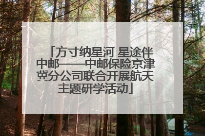 方寸纳星河 星途伴中邮——中邮保险京津冀分公司联合开展航天主题研学活动