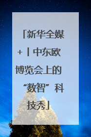 新华全媒+丨中东欧博览会上的“数智”科技秀