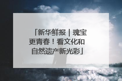 新华鲜报｜瑰宝更青春！看文化和自然遗产新光彩