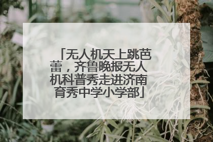 无人机天上跳芭蕾，齐鲁晚报无人机科普秀走进济南育秀中学小学部