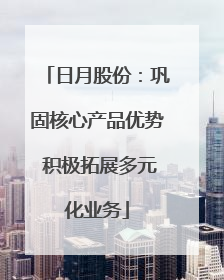 日月股份：巩固核心产品优势 积极拓展多元化业务