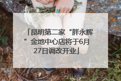 昆明第二家“胖永辉”金地中心店将于6月27日调改开业