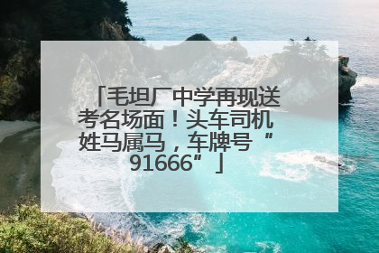 毛坦厂中学再现送考名场面！头车司机姓马属马，车牌号“91666”