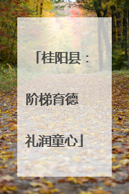 桂阳县：阶梯育德 礼润童心
