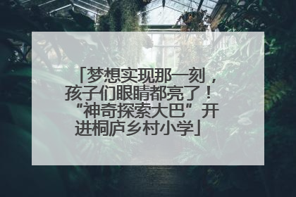 梦想实现那一刻，孩子们眼睛都亮了！“神奇探索大巴”开进桐庐乡村小学