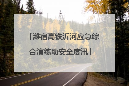潍宿高铁沂河应急综合演练助安全度汛