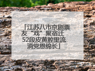 江苏八市京剧票友“戏”聚宿迁 52段皮黄腔里流淌党恩绵长