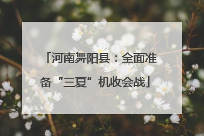 河南舞阳县：全面准备“三夏”机收会战