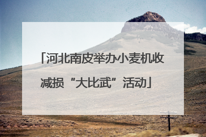 河北南皮举办小麦机收减损“大比武”活动