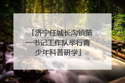 济宁任城长沟镇第一书记工作队举行青少年科普研学