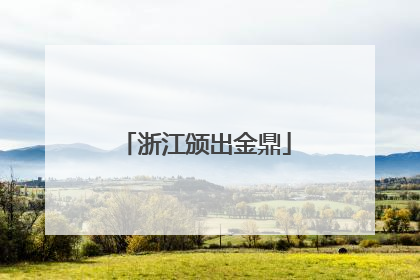 浙江颁出金鼎