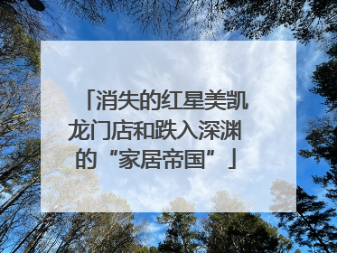 消失的红星美凯龙门店和跌入深渊的“家居帝国”