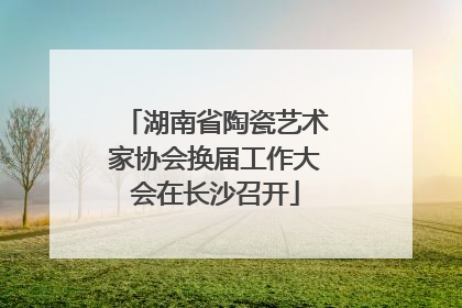 湖南省陶瓷艺术家协会换届工作大会在长沙召开