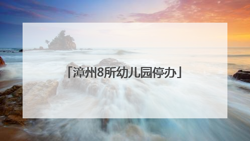 漳州8所幼儿园停办