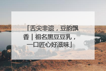舌尖非遗，豆韵飘香｜祖名黑豆豆乳，一口匠心好滋味