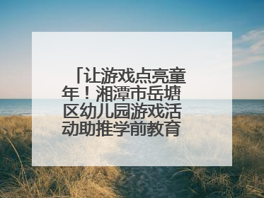 让游戏点亮童年！湘潭市岳塘区幼儿园游戏活动助推学前教育高质量发展