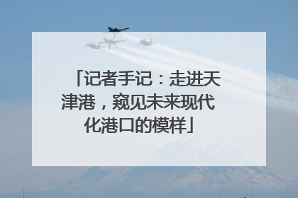 记者手记：走进天津港，窥见未来现代化港口的模样
