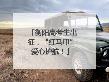 衡阳高考生出征，“红马甲”爱心护航！