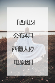 西班牙公布4月西葡大停电原因