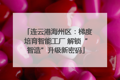 连云港海州区：梯度培育智能工厂 解锁“智造”升级新密码