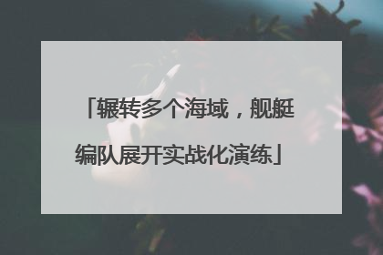 辗转多个海域，舰艇编队展开实战化演练