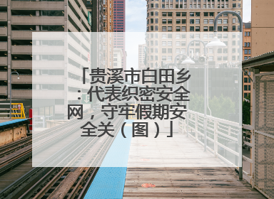 贵溪市白田乡：代表织密安全网，守牢假期安全关（图）