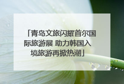 青岛文旅闪耀首尔国际旅游展 助力韩国入境旅游再掀热潮