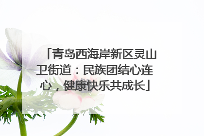 青岛西海岸新区灵山卫街道：民族团结心连心，健康快乐共成长