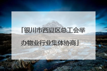银川市西夏区总工会举办物业行业集体协商