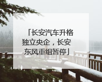长安汽车升格独立央企，长安东风重组暂停