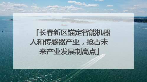 长春新区锚定智能机器人和传感器产业，抢占未来产业发展制高点