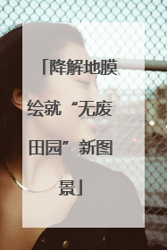 降解地膜绘就“无废田园”新图景