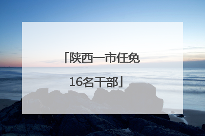 陕西一市任免16名干部